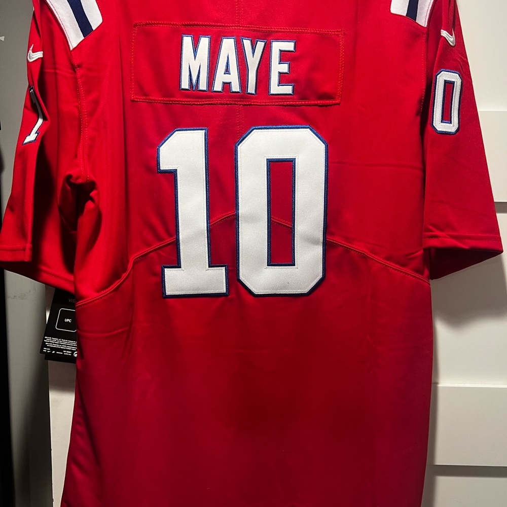 New England Patriots throwback red Drake Make Jersey